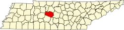 Williamson County na mapě Tennessee