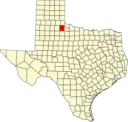 Cottle County na mapě Texasu