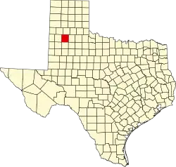 Hale County na mapě Texasu