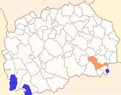 Poloho opštiny Valandovo