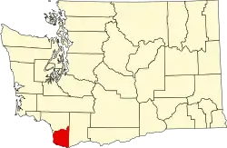 Clark County na mapě Washingtonu