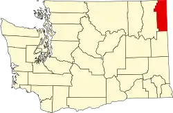 Pend Oreille County na mapě Washingtonu