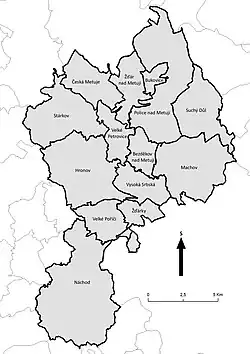 Mapa území MAS Stolové hory