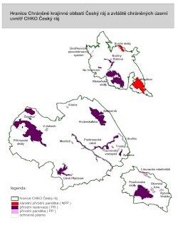 mapa CHKO Český ráj
