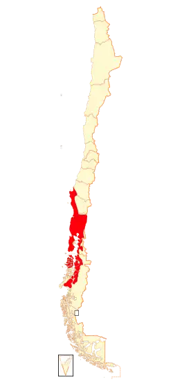 Rozšíření nosatky Darwinovy