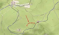 Vyznačení cesty, která kdysi nesla jméno Wilhelma Exnera, na Mapy.cz