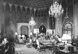 Mar-a-Lago, Living Room looking southwest, 1967