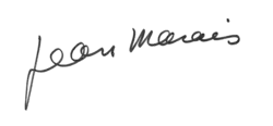 Jean Marais – podpis