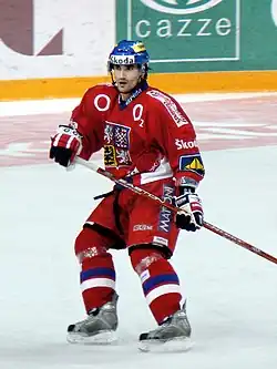 Marek Černošek na ledě.