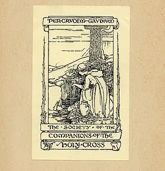Ex libris Společnost tovaryšů svatého Kříže