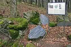 Ukázka eklogitu v geoparku v Mariánských Lázních