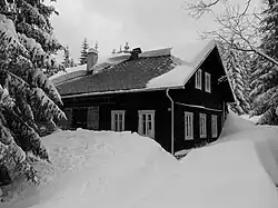 Mariánskohorské boudy (ev. č. 833) v zimním období
