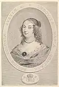 Maria Luisa di Gonzaga-Nevers, liniová rytina