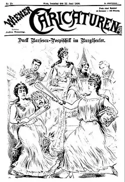 Agatha Bârsescu a Maria Pospischil bojují, zatímco Charlotte Wolter klidně přihlíží