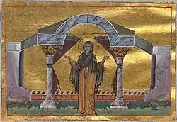 Svatá Mariamna v Menologiu Basileia II.