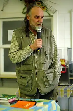 Marian Palla na besedě na jazykovém gymnáziu v Ostravě-Porubě, 2011