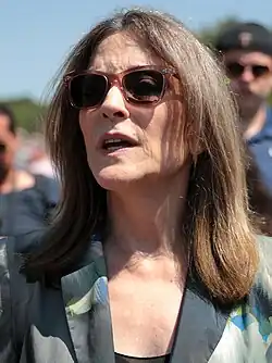 Marianne Williamsonová v Iowě v roce 2019