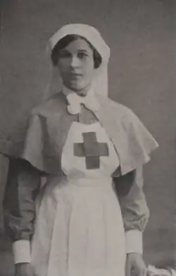 Marie Dostálova-Treťjaková jako zdravotnice Československých legií