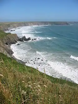 Pohled na poloostrov Marloes