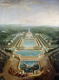 Zámek v roce 1724 na obrazu od P.-D. Martina