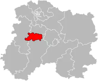 Kanton na mapě departementu Marne