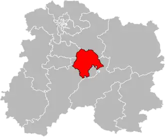 Kanton na mapě departementu Marne