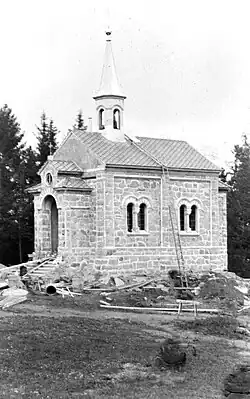 Původní kaple Panny Marie před dokončením (rok 1888)