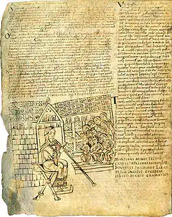 Stránka z rukopisu De nuptiis Philologiae et Mercurii