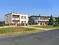 Novější zástavba na severu vesnice