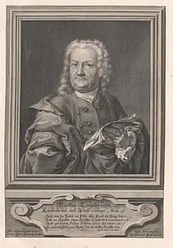 Portrét od Filipa Andrease Kiliana, kolem 1750