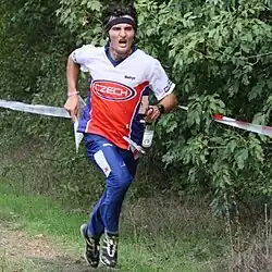 Martin Baier při závodě v pásmu 3,5 MHz