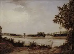 Martin Tejček: Vltava u Tróje (1832)