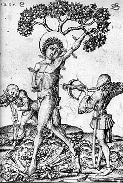 Monogramista E.S. - Martyrdom of St Sebastian 1467