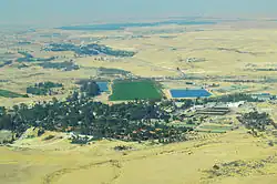 Letecký pohled na Maš'abej Sade