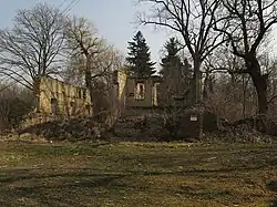 Ruiny mlýna v roce 2015