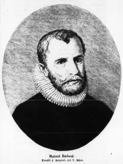 Portrét Matouše Radouše (J. Scheiwl, Světozor, 1867)