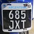 SPZ na argentinském motocyklu