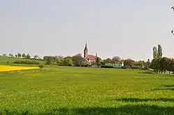 Pohled na Mešno z jihu