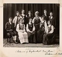 Medlemmer af Ungdomslaget "Ivar Aasen", Aalesund 1908