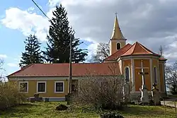 Kostel svatých Kosmy a Damiána v Meggyeskovácsi