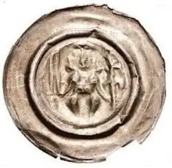 Jindřich III. Míšeňský (1221–1288), raženo asi roku 1250