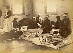 Dočasná nemocnice Červeného kříže, Ofunato, prefektura Iwate, 1896