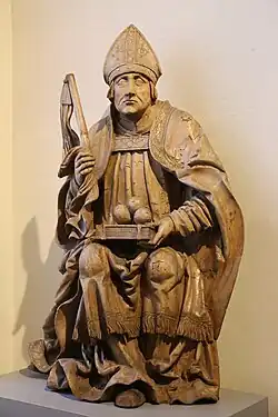 sv. Mikuláš (1520-1530), Mistr Alöttinských dveří, Bayerisches Nationalmuseum, Mnichov