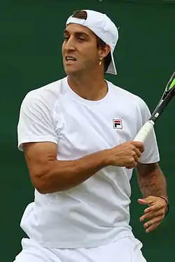 Meligeni Alves během kvalifikace na Wimbledon 2023