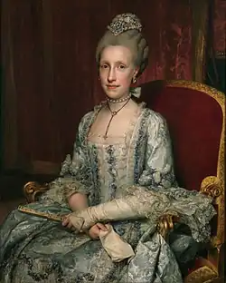 Portrét císařovny Marie Ludoviky Španělské z roku 1775 (autor Anton Raphael Mengs)