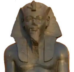 Socha Merenptaha v Luxoru