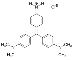 Struktura methylové violeťi 2B