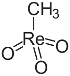 Strukturní vzorec methyltrioxorhenia