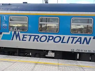 Označení vlaku Metropolitan