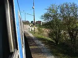 zastávka již po zrušení hradla a demolici budovy